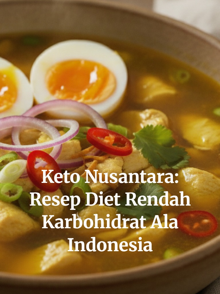 Keto Nusantara: Resep Diet Rendah Karbohidrat Ala Indonesia